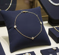 Bracciale in oro Giallo 18k - diamante naturale 0,30 ct