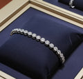 Bracciale oro bianco 18k - 3.00ct. tw. Diamante (Naturale)
