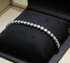 Bracciale oro bianco 18k - 3.00ct. tw. Diamante (Naturale)