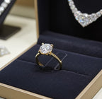 Anello solitario diamante naturale 0,55ct certificato IGI D IF