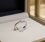 Anello solitario diamante naturale 0.25ct certificato IGI D IF