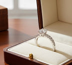 Anello solitario diamante naturale 1,20ct certificato IGI D IF