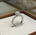 Anello solitario diamante naturale 1,20ct certificato IGI D IF