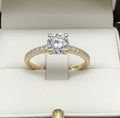 Anello di fidanzamento - 18k giallo - 1.29ct. tw. Diamante (Naturale)