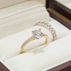 Anello di fidanzamento - 18k giallo - 1.29ct. tw. Diamante (Naturale)