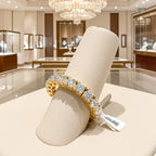 Anello veretta in oro Giallo 18k con diamanti 0,95 ct