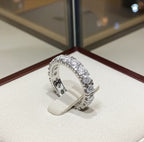 Anello veretta - Oro Bianco 18k - diamanti naturali 2,38 ct