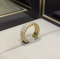Anello - 18 carati Oro Giallo - 3.08ct. tw. Diamante (Naturale) - Diamante