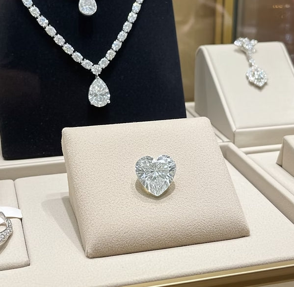 Diamante (Naturale) - 0.72 ct - Cuore - E - VVS1 - IGI