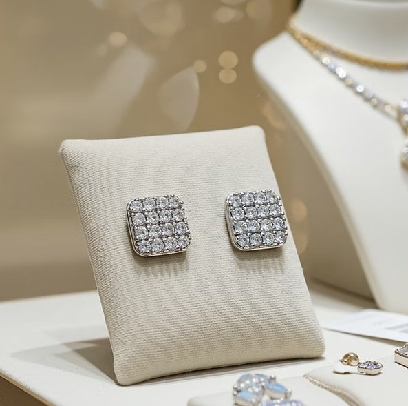 Orecchini - 18 carati Oro bianco - 1,00ct. tw. Diamante (Naturale)