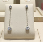 Orecchini Punto Luce - 18 carati Oro bianco - 1,30ct. tw. Diamante (Naturale)