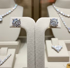 orecchini punto luce in Oro Bianco 18k - 0,20 ct D VVS1
