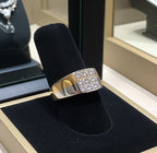 Anello Uomo - 18 carati Bicolore - 0.81ct. tw. Diamante (Naturale)