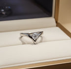 Anello solitario diamante naturale 0,50ct certificato IGI D IF