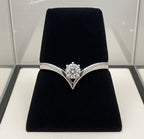 Anello solitario diamante naturale 0,50ct certificato IGI D IF