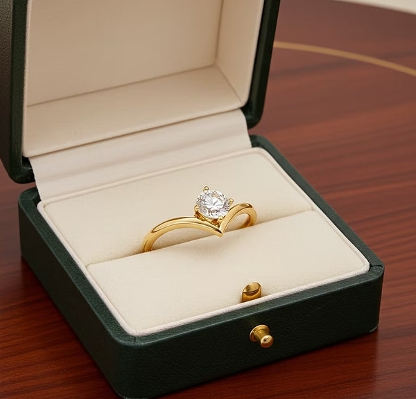 Anello solitario diamante naturale 0,50ct certificato IGI D IF