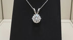 Collana punto luce con diamante naturale 0,46ct