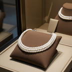 bracciale in oro bianco 18k e perla naturale in varie modello